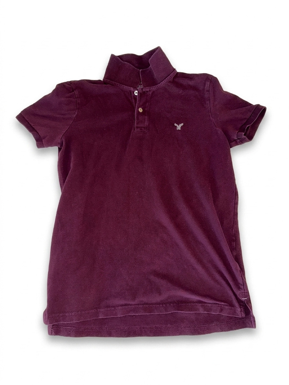 American Eagle Classic Fit Polo Red Burgundy | Men's M | Pre-Owned